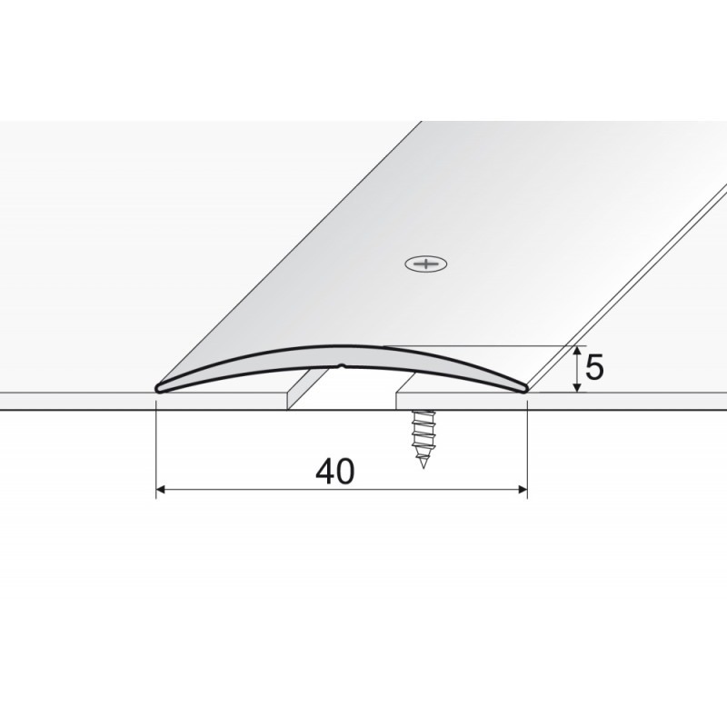 A13 270CM ALIUMINIS PROFILIS grindų dangų sujungimui